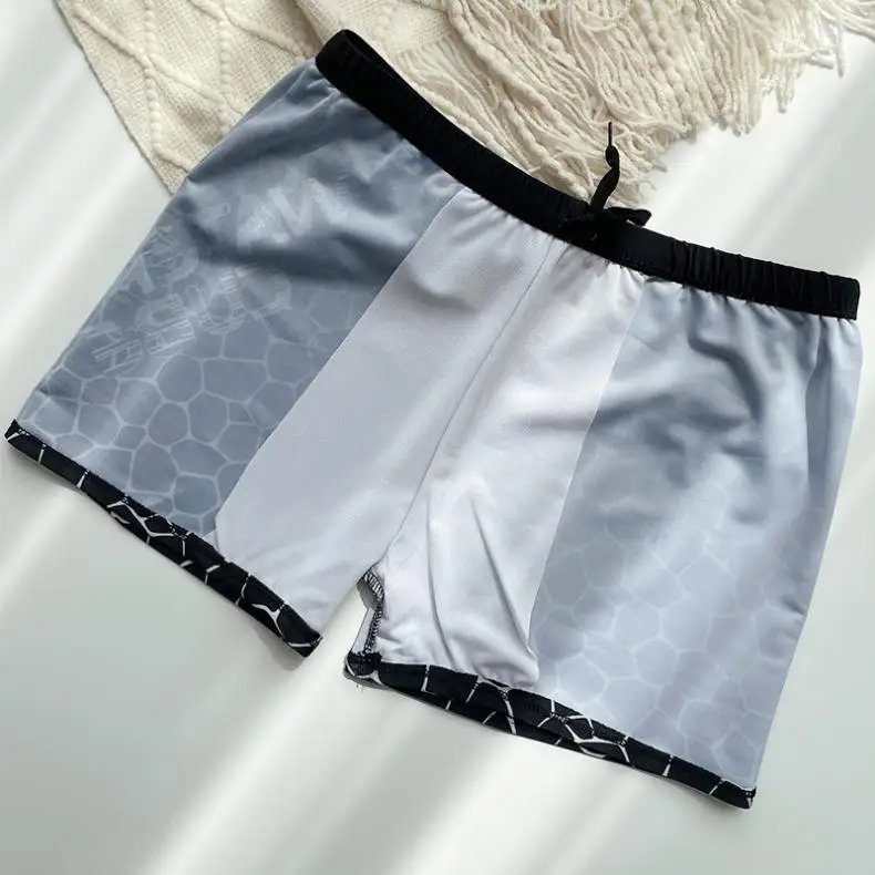 Plus Size Men Swimming Trunk Teenager Swimming Shorts Seaside Beachwear Spa Hot Spring Surfing Anti Embarrassment Swimwear Boxer