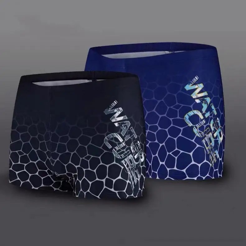 Plus Size Men Swimming Trunk Teenager Swimming Shorts Seaside Beachwear Spa Hot Spring Surfing Anti Embarrassment Swimwear Boxer