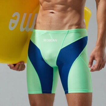 2023 New Summer Seobean Men's Multi color Swimming Pants Beach Hot Spring Three way Swimming Pants