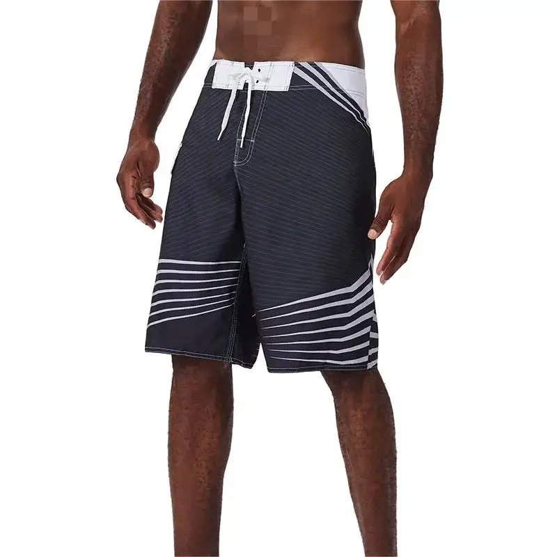 New Summer men's shorts casual breathable jogging fitness pants men loose printed board shorts surf beach pants swimming trunks