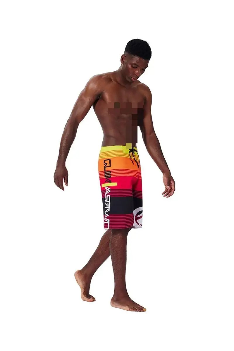 New Summer men's shorts casual breathable jogging fitness pants men loose printed board shorts surf beach pants swimming trunks