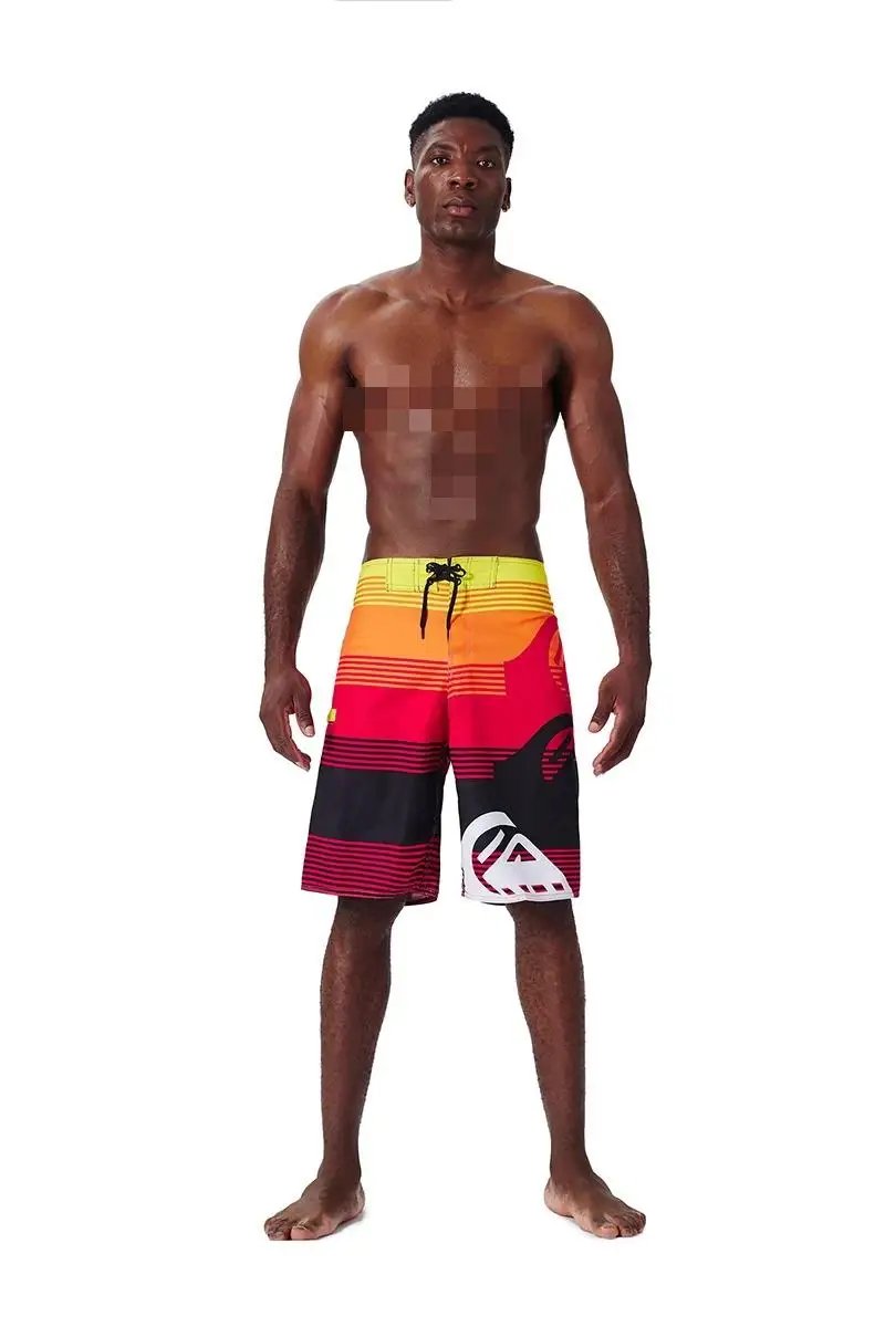 New Summer men's shorts casual breathable jogging fitness pants men loose printed board shorts surf beach pants swimming trunks