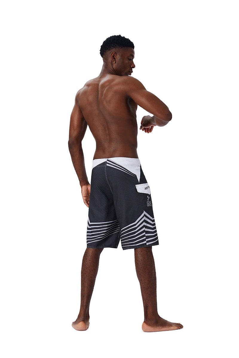 Men Beach Shorts Fitness Muscle Printed Water Sports Surf Beach Shorts Swimwear Fashion Double Bermuda Shorts Nickel board pants