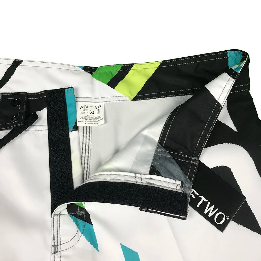 Men Beach Shorts Fitness Muscle Printed Water Sports Surf Beach Shorts Swimwear Fashion Double Bermuda Shorts Nickel board pants