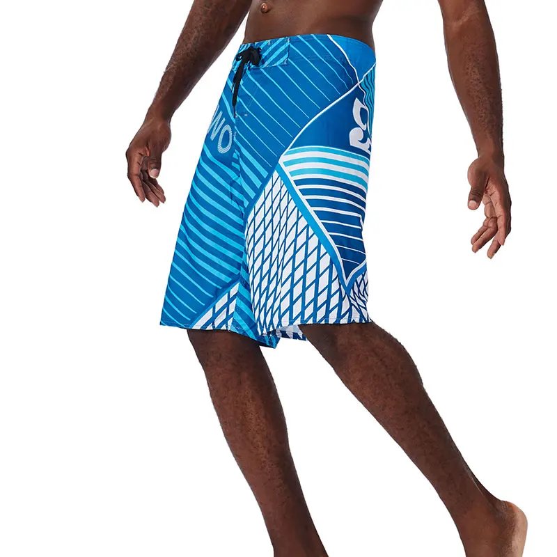 Men Beach Shorts Fitness Muscle Printed Water Sports Surf Beach Shorts Swimwear Fashion Double Bermuda Shorts Nickel board pants
