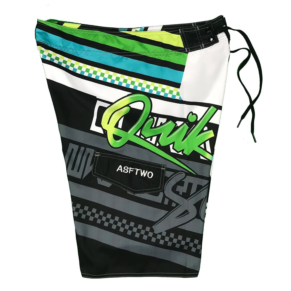 Men Beach Shorts Fitness Muscle Printed Water Sports Surf Beach Shorts Swimwear Fashion Double Bermuda Shorts Nickel board pants