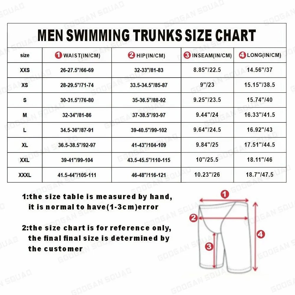 Men's Swim Jammer Swimwear Sports Training Endurance Swimsuits Fast Dry Swimming Jammers Shorts Beach Trunks Tight Surf Shorts