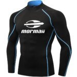 Men Swimsuit Swimming T-shirt Beach UV Protection Swimwear Rash Guard Long Sleeve Surfing Diving Swimsuit Surf T-shirt Rashguard