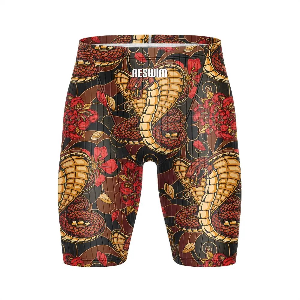 New Summer Men's Swim Jammer Short Training Swimsuit Japan Quick Drying Beach Swimming Trunks Swimwear Sports Tights Surf Shorts