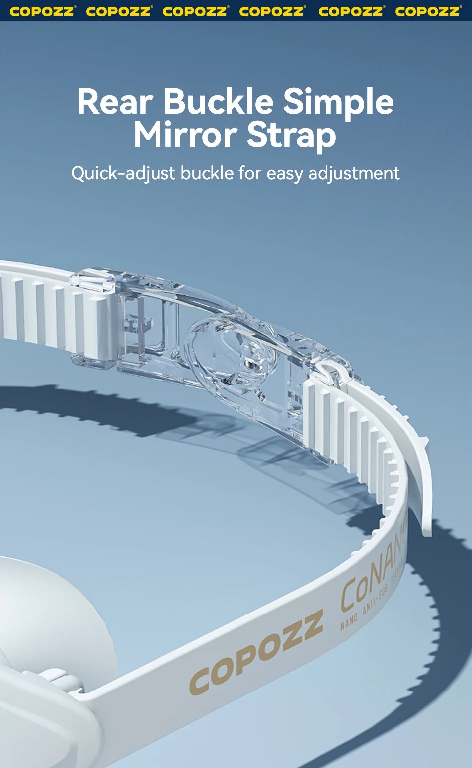 COPOZZ New Swimming Goggles Myopia Men Women Imported Lasting Anti Fog UV Protecion Adjustable Professional Diving Swim Glasses