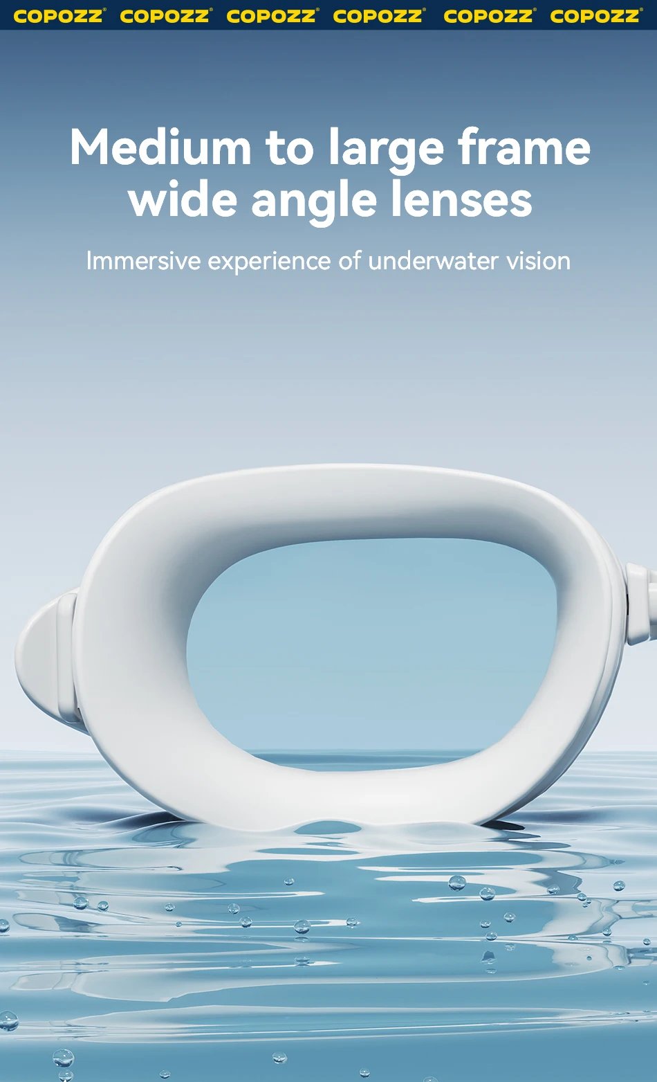 COPOZZ New Swimming Goggles Myopia Men Women Imported Lasting Anti Fog UV Protecion Adjustable Professional Diving Swim Glasses