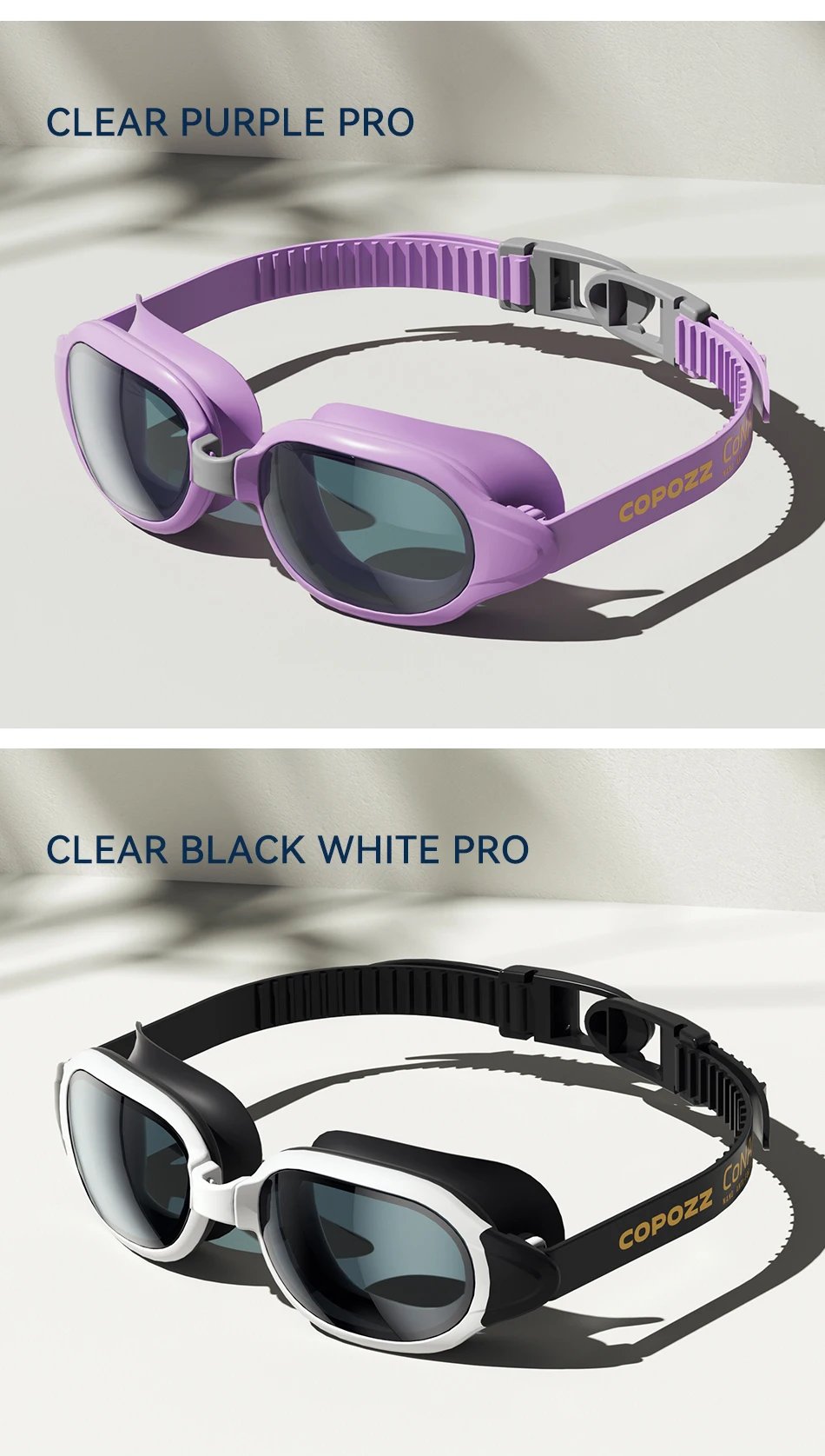 COPOZZ New Swimming Goggles Myopia Men Women Imported Lasting Anti Fog UV Protecion Adjustable Professional Diving Swim Glasses