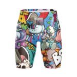 New Men's Swim Jammer Swimsuit Swimming Trunks Beach Tights Shorts Athletic Training Swimwear Bathing Suit Running Surfing Pants