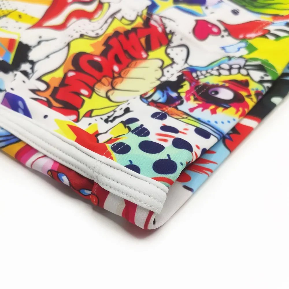 Men's Swimsuits Fashion Cartoon Swim Shorts Quick Dry Swimwear Beach Swimming Trunks Sport Surfing Jammer Bathing Beachwear