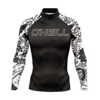 Surfing Life Men's Long Sleeve Surf Shirt Rashguard UV Protection Beach Sunwear Swimwear UPF Gym Clothes