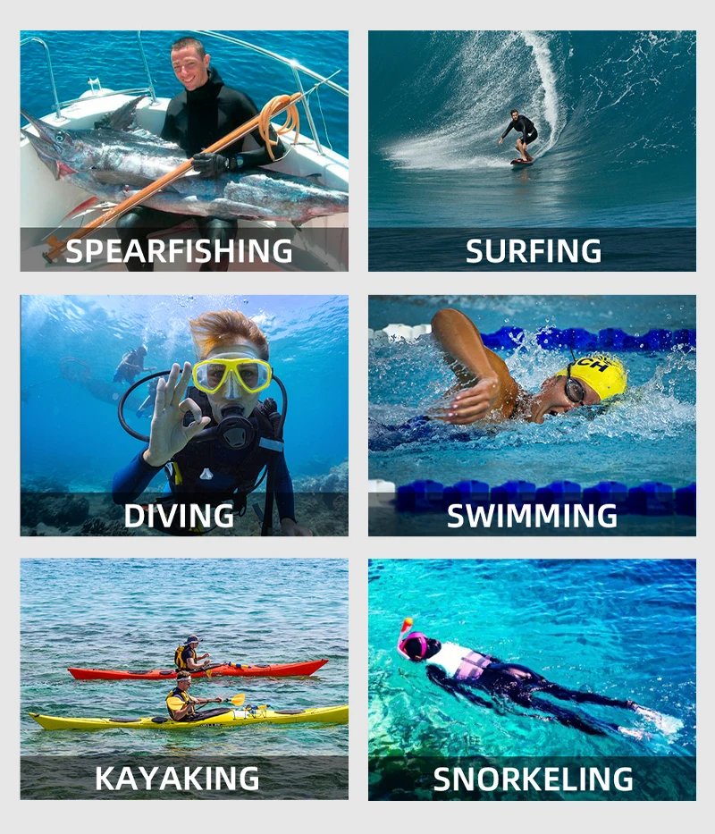 3mm/5mm Spearfishing Wetsuit Camouflage Open Cell Neoprene Free Diving Suit 2-Piece Fullsuit Mens Hooded Snorkeling Suits