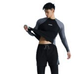 Two Piece Men Swimming Suit 2026 New Quick-Drying Long Sleeve Rash Guard Sun-Protective Bathing Suit Snorkeling Surfing Wetsuit