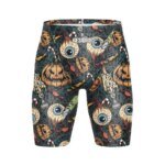 New Halloween Swim Jammer Swimsuit Shorts Men's Swimming Trunks Beach Tights Pants Athletic Training Swimwear Swimming Suit