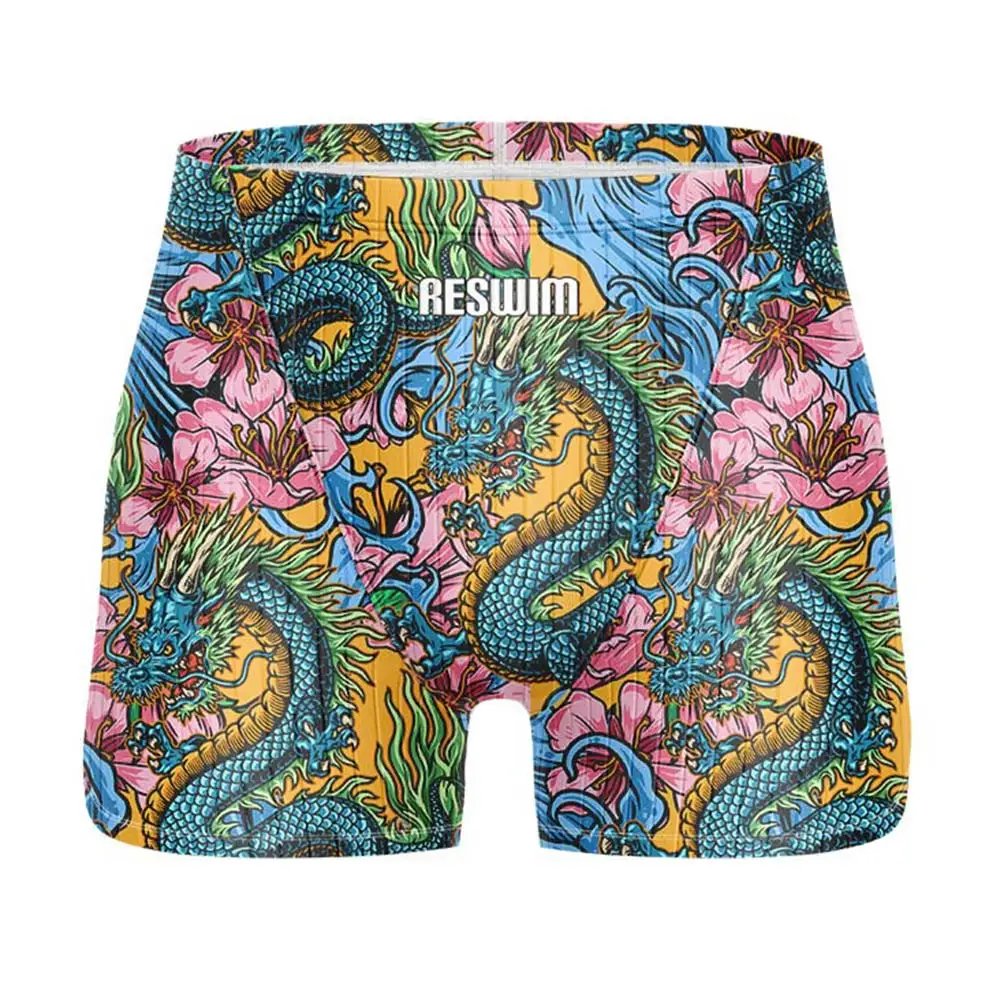 Summer Men's Swim Jammer Swimsuit Shorts Chlorine Resistant Swimwear Swimming Trunks 2025 Beach Tights Gym Surfing Pants
