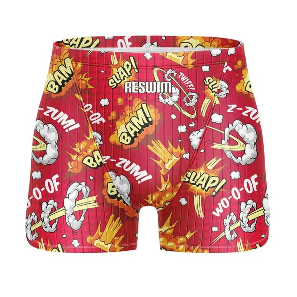 Summer Men's Swim Jammer Swimsuit Shorts Chlorine Resistant Swimwear Swimming Trunks 2025 Beach Tights Gym Surfing Pants