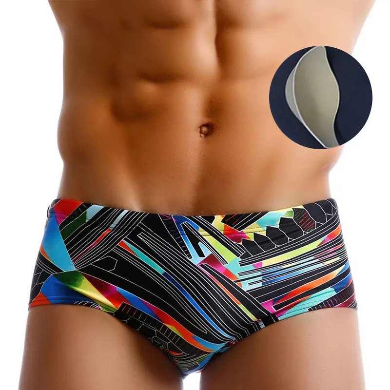 Mens Swimsuit Swim Trunks Surf Beach Shorts Quick Dry Swimwear Bathing Trunks Boxer Bathing Suits Beachwear Boardshort