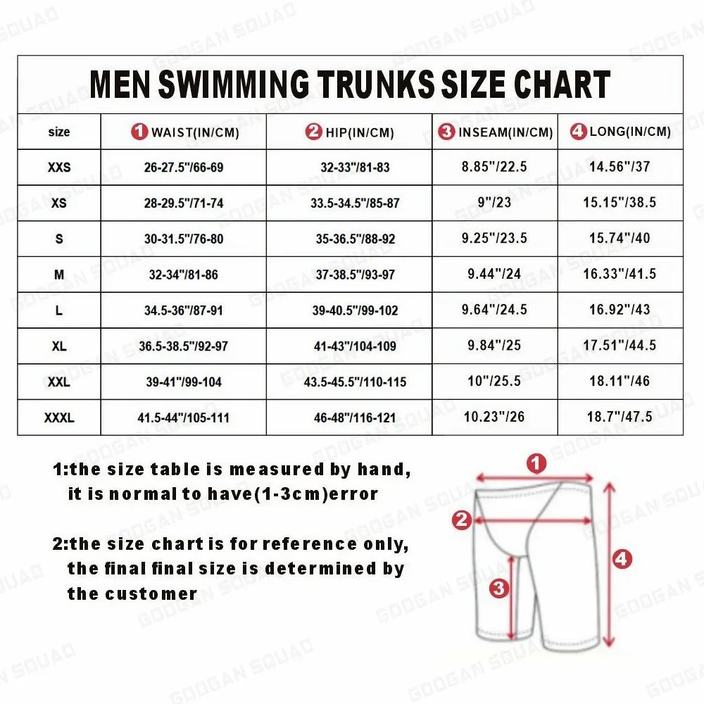 Men's Jammer Swimsuit Swimming Trunks Swimming Shorts Swim Surfing Trunks Briefs Racing Performance Shorts Beach Swimwear 2023