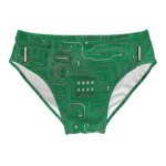 Novelty Funny Circuit Board Swimming Trunks Men's Briefs Swimwear Pool Party Sexy Bikini Soft Comfortable Beach Surf Shorts
