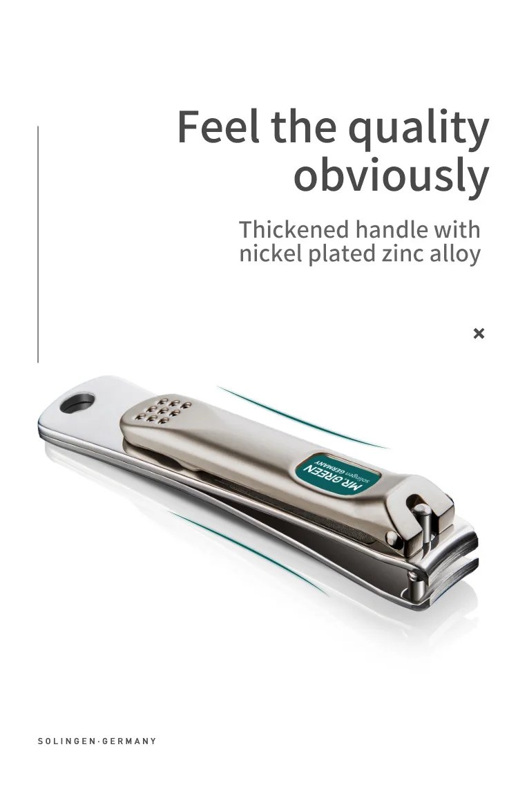 MR.GREEN Nail Clippers Stainless Steel Curved blade Clipper Fingernail Scissors Cutter Manicure tools trimmer with nail files