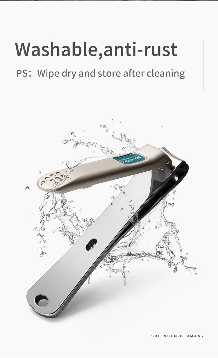 MR.GREEN Nail Clippers Stainless Steel Curved blade Clipper Fingernail Scissors Cutter Manicure tools trimmer with nail files