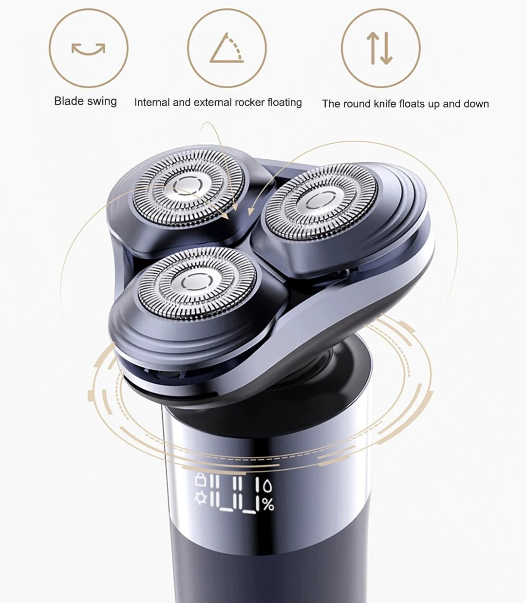 Mijia Electric Shaver S302 for Men High-end Gift Beard Trimmer Washable Shaving Machine Rechargeable Razors for Dad