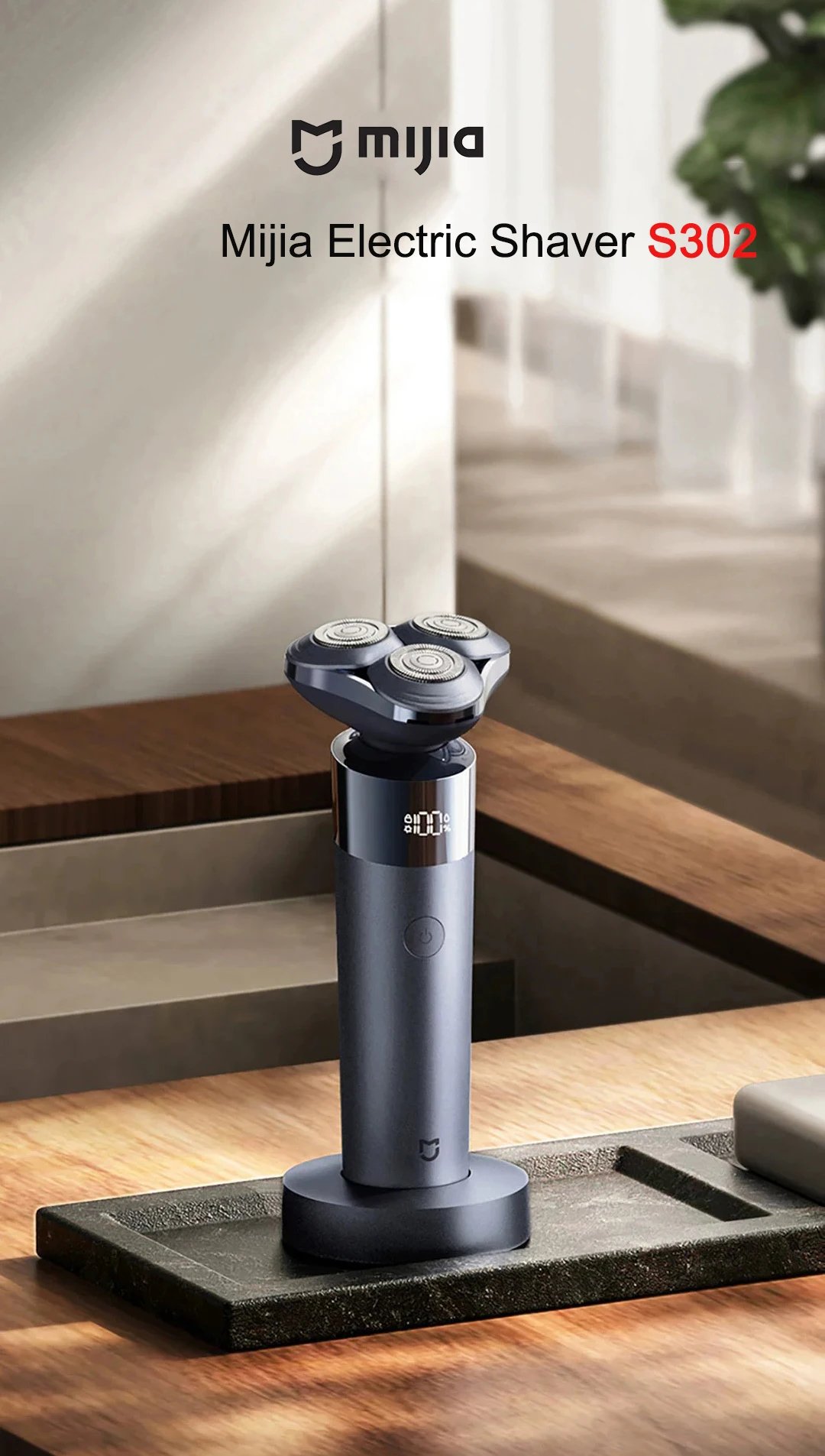 Mijia Electric Shaver S302 for Men High-end Gift Beard Trimmer Washable Shaving Machine Rechargeable Razors for Dad