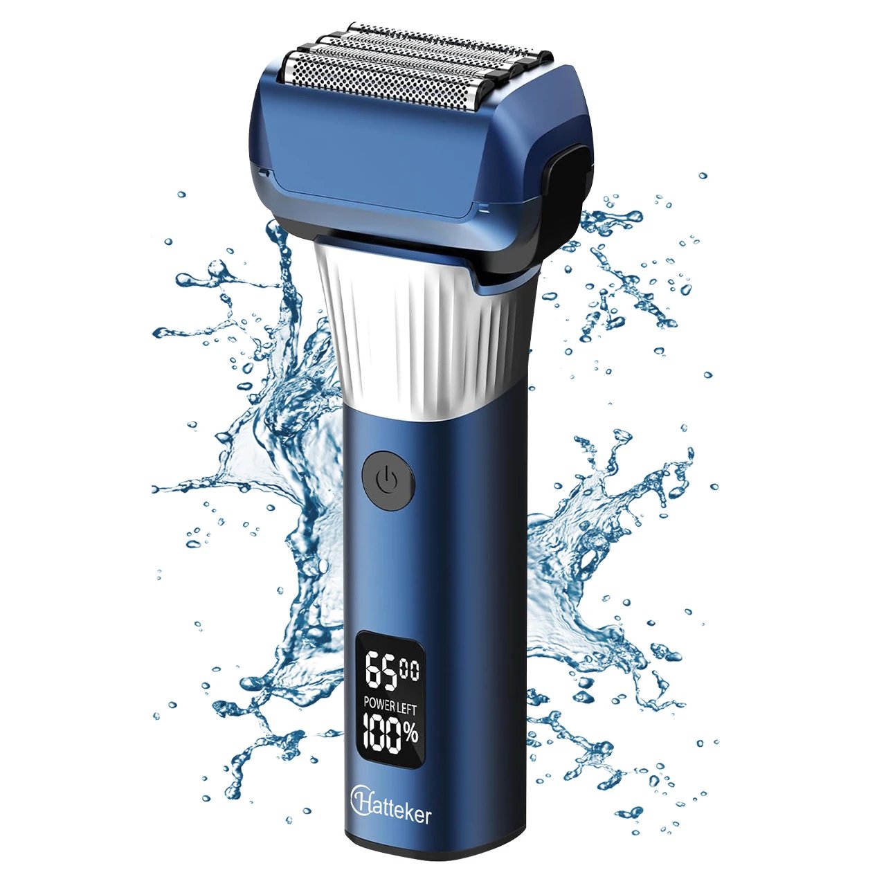 Hatteker 5-D Reciprocating Shaver for Men Home Use Beard Trimmer with LCD Digital Display Mesh Whitener USB Haircut Machine