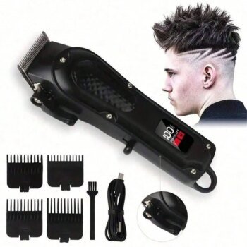Professional USB Rechargeable Hair Clipper & Beard Trimmer, Cordless, Ideal Gift For Men