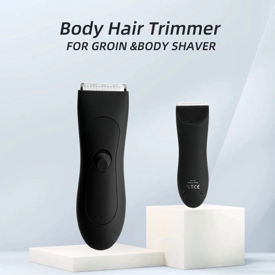 HOMEFISH Mens Body Hair Trimmer for Men Balls Women Lady Shaver Hair Removal Trimmer Groin & Body Shaver Groomer Arm Beard Razor