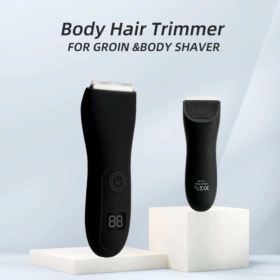 HOMEFISH Mens Body Hair Trimmer for Men Balls Women Lady Shaver Hair Removal Trimmer Groin & Body Shaver Groomer Arm Beard Razor