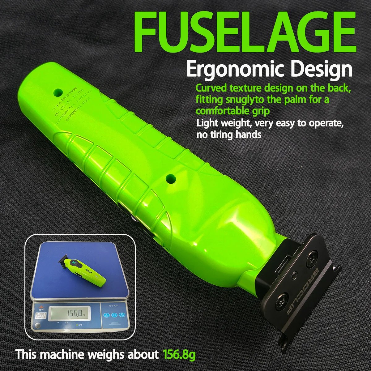 New 2025 BRDCLIP FA1T Green Professional Hair Trimmer Barber Carving Gradient Finish Machine Electric Clipper with Charger Stand