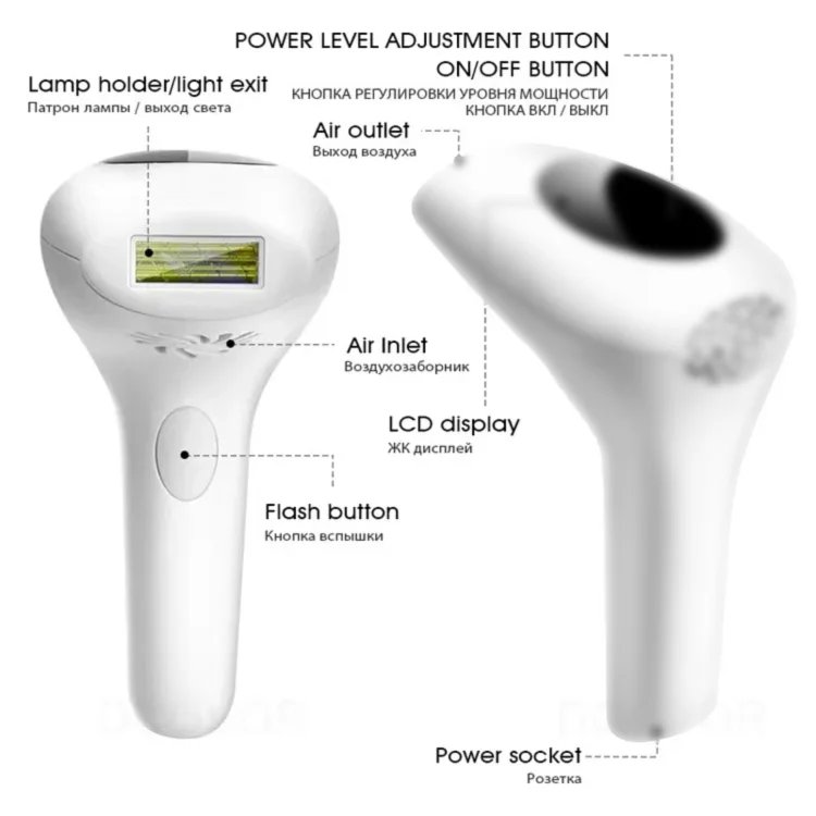 Professional Permanent Laser Depilator IPL Hair Removal For Whole Body, Depilator Remover Permanent Women Home Use Devices