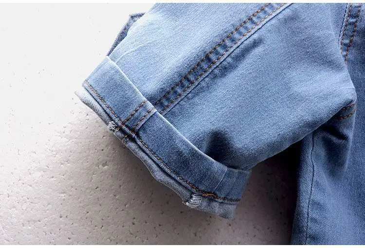 Denim Jean Jacket Women Short Sleeve