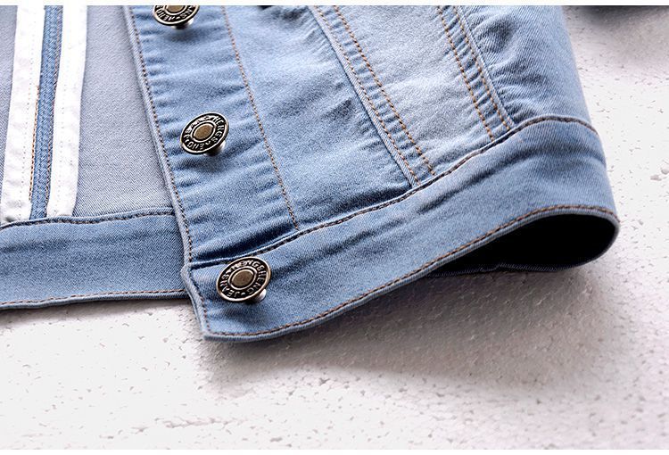 Denim Jean Jacket Women Short Sleeve