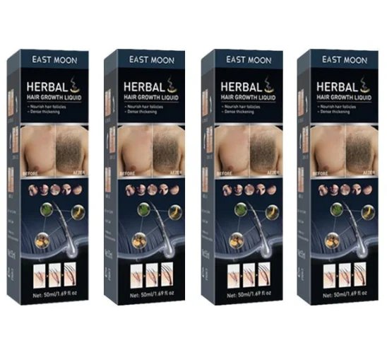 Hair Growth Serum Chest Body Hair Mustache Regrowth Longer Thicker Hair Thinning Treatment Moisture Nourish Beard Growth Spray