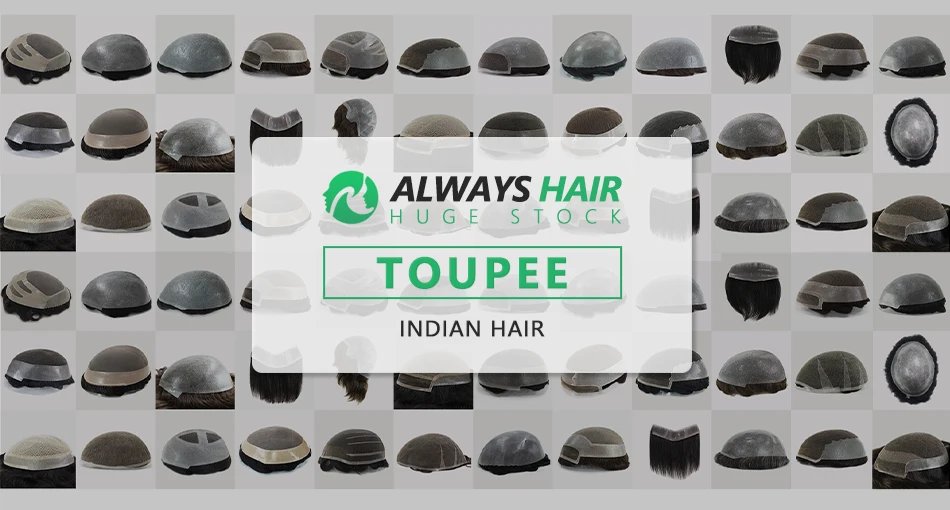 0.12-0.14mm PU Men Toupee Full Thickness Skin Indian Human Hair Men's Capillary Prothesis 130% Density Wig Man