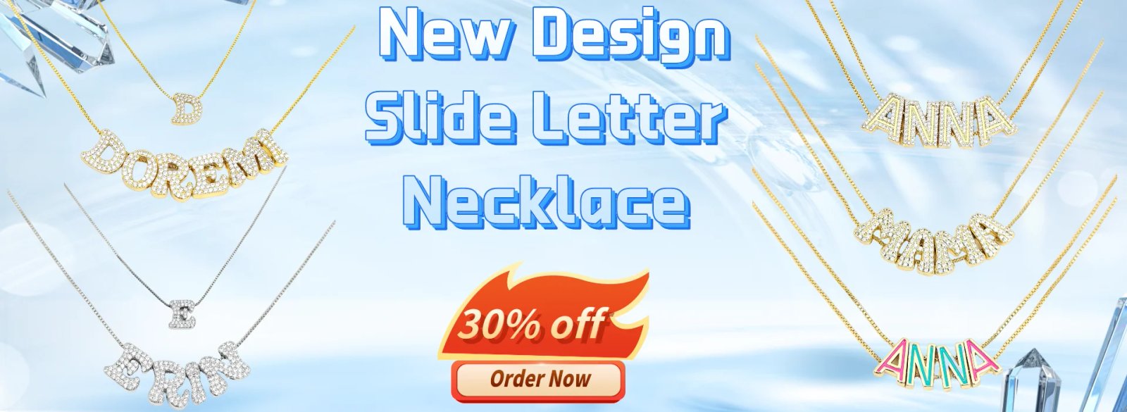 DOREMI Fat Bubble Slide Initial Letters Bracelet Full Crystal Letters Women Name DIY Sliding Slider Letter Bracelets