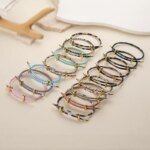 Adjustable Drawstring Bracelet, Black & Brown Cowhide-Textured Multicolor Braided Cord - Unisex Couple's Accessory - 1 Piece