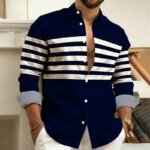 Men’s Striped Casual Street Shirt