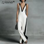 Élan Striped Wide-Leg Suit