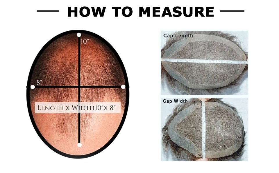 0.12-0.14mm Injected Thin Skin 130%Density Man Hair Prosthesis Human Hair Male Toupee Wig Adult Capillary Prosthesis Hair System