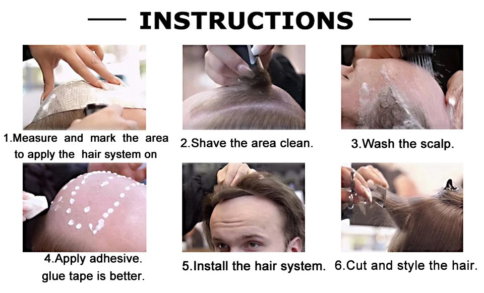 0.12-0.14mm Injected Thin Skin 130%Density Man Hair Prosthesis Human Hair Male Toupee Wig Adult Capillary Prosthesis Hair System