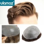 V-Loop Hair Thinnest Skin Male Hair Prosthesis 0.02-0.03mm Clear Poly PU Man Wig Toupee Human Hair Invisible Hair System For Man