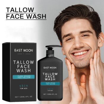 Men's Daily Face Wash Deep Cleansing Pore Oil Control Remove Acne Blackhead Brightening Facial Cleanser for Refreshed Skin