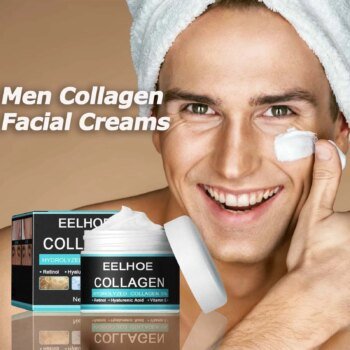 Collagen Creams For Men Smooth Wrinkle Firming Lifting Moisturizing Hyaluronic Acid Brightening Facial Cream Facial Skin Care